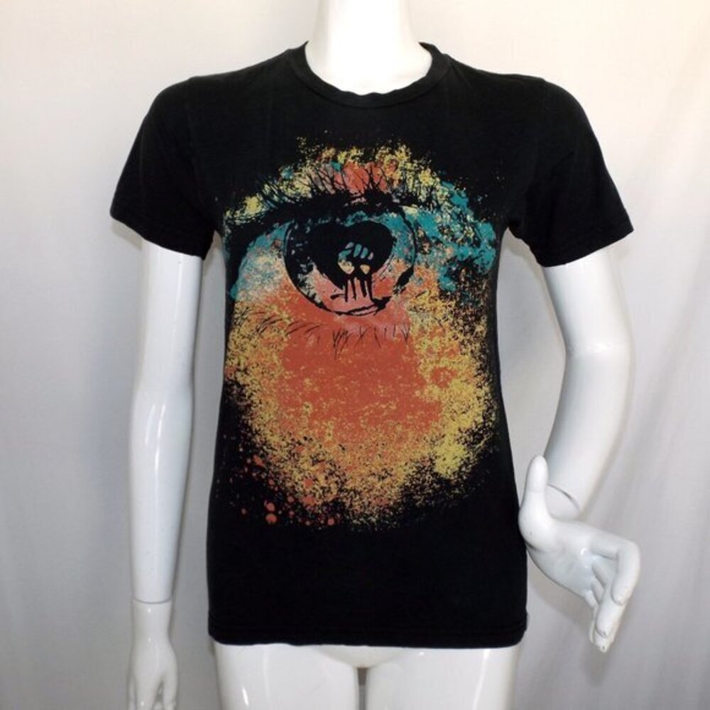 RAGE AGAINST THE MACHINE Concert Tshirt, XS, Black, Eyeball Print, Tour 2012